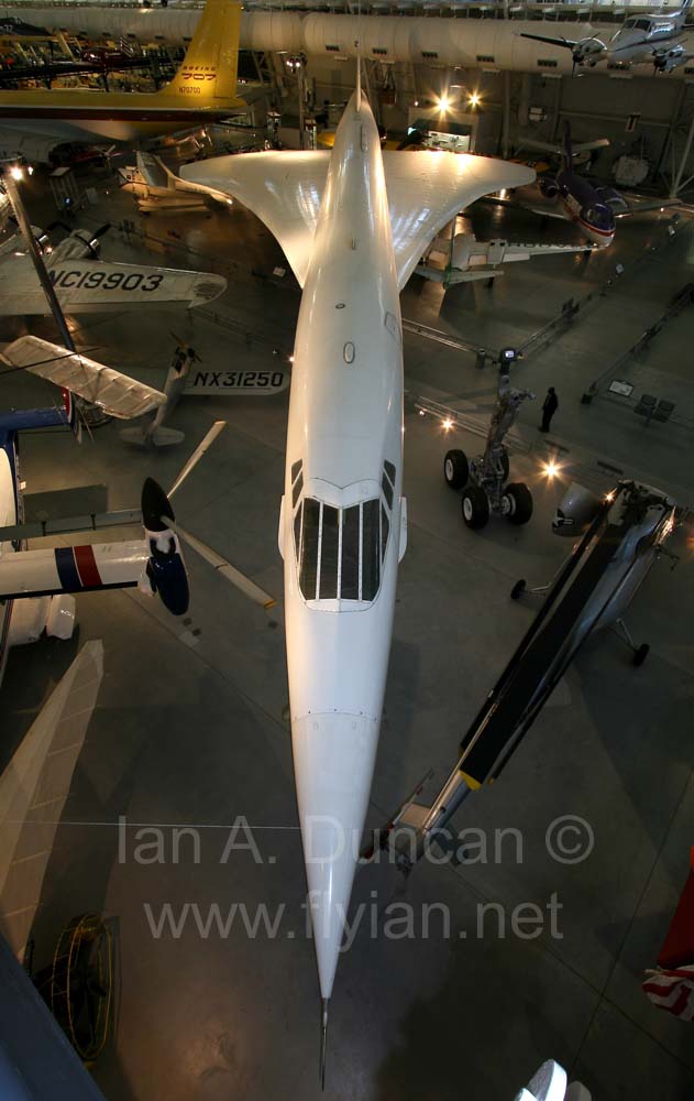 Air France Concorde top view