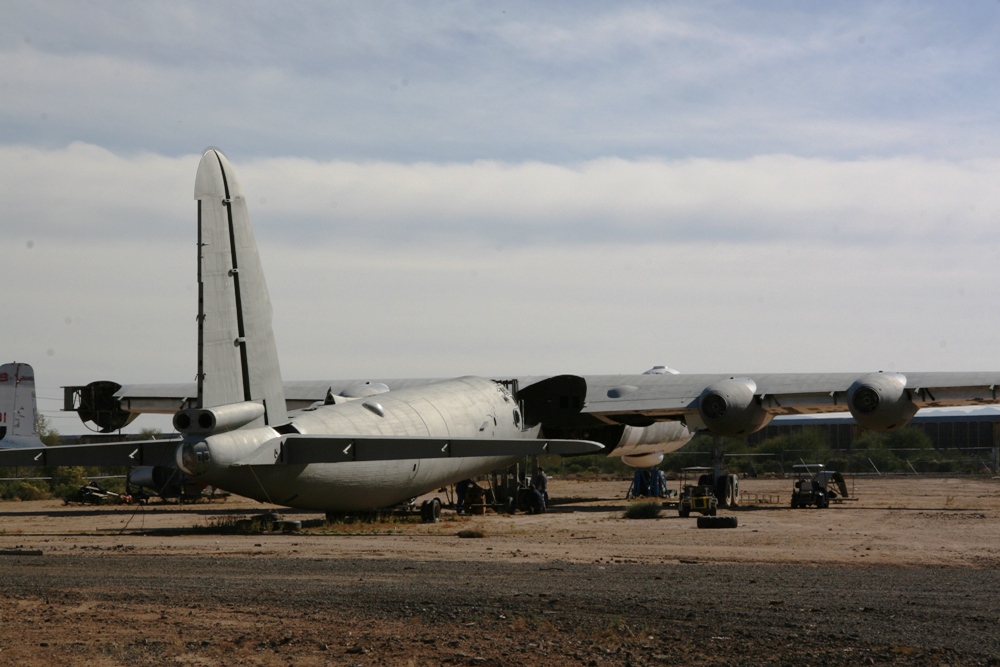 rearview of B-36