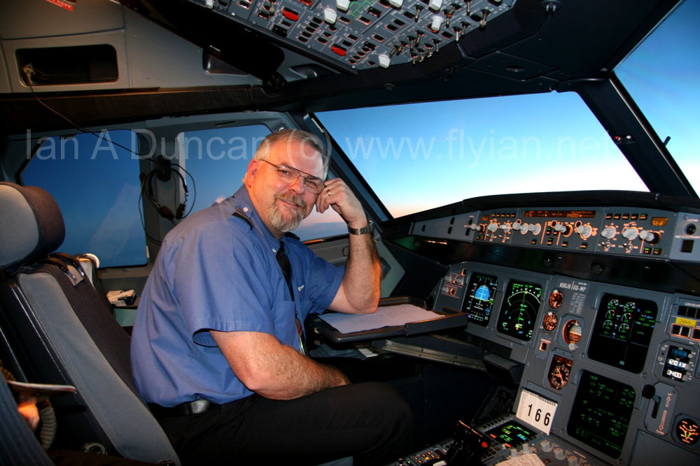 Bruce in 320 cockpit