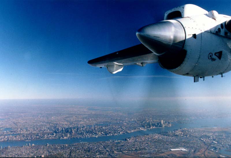 New York City from Do-228 cockpit
