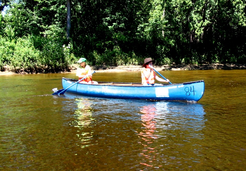 Amanda & Josh in canoe