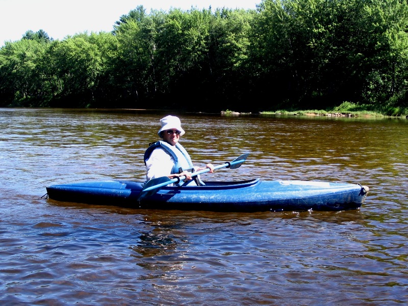 Grandmother in kayak