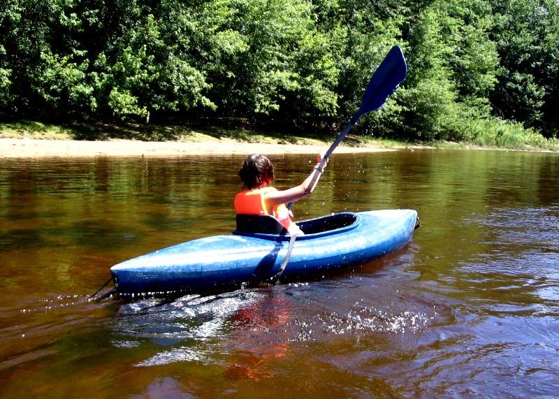 Josh in Kayak
