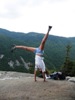 Amanda cartwheeling