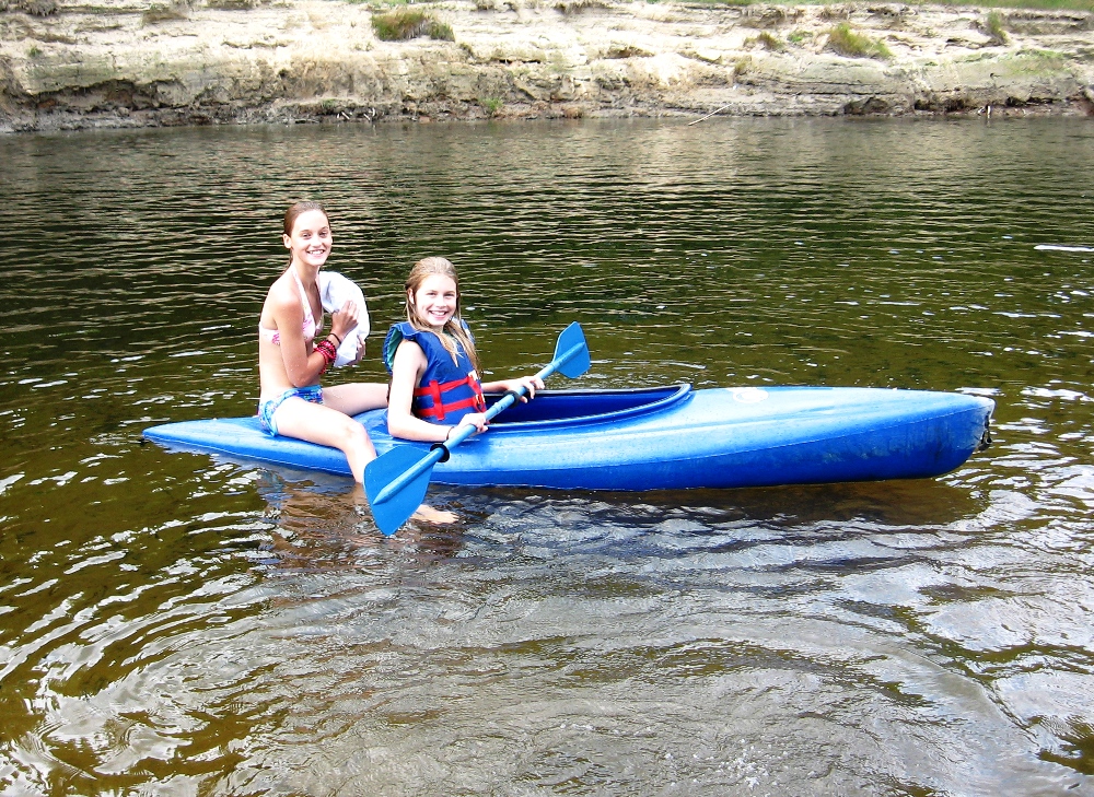Amanda & Rosie on Kayak