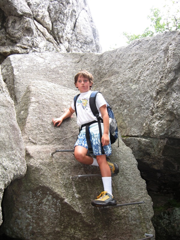Scott ascending rock