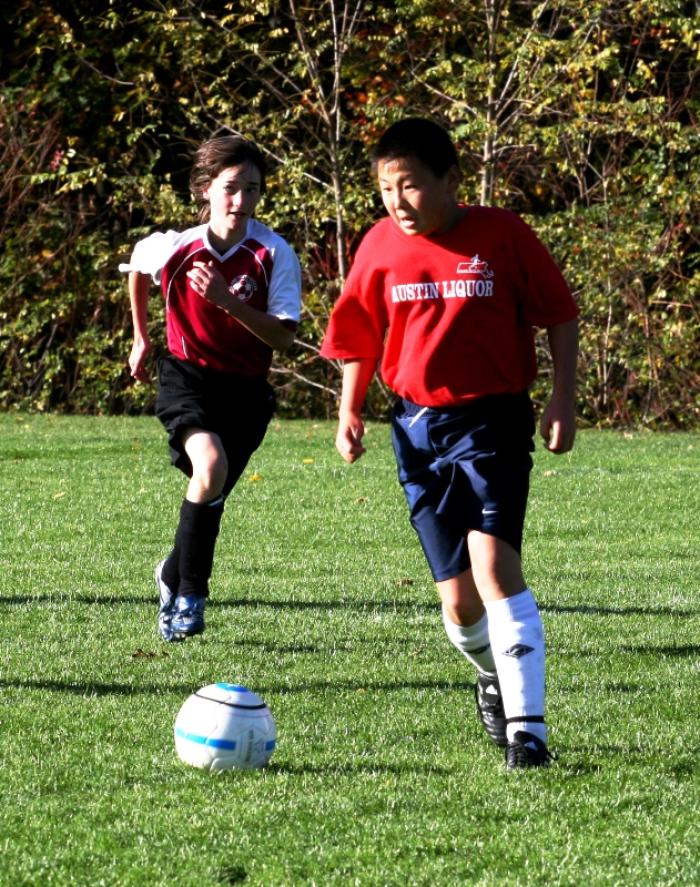 Josh chasing
