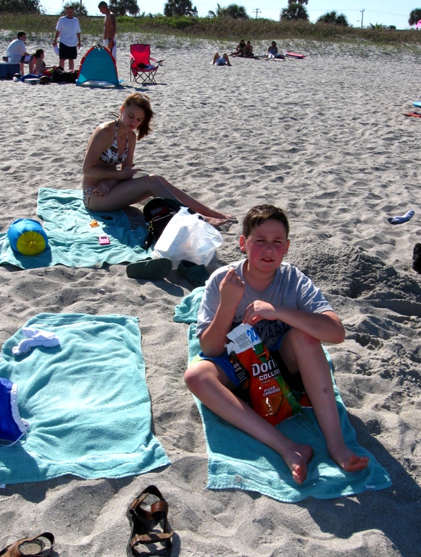 Manda & Scott on the beach