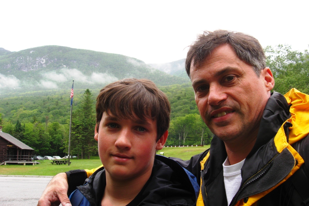 Scott & Dad prior to hike