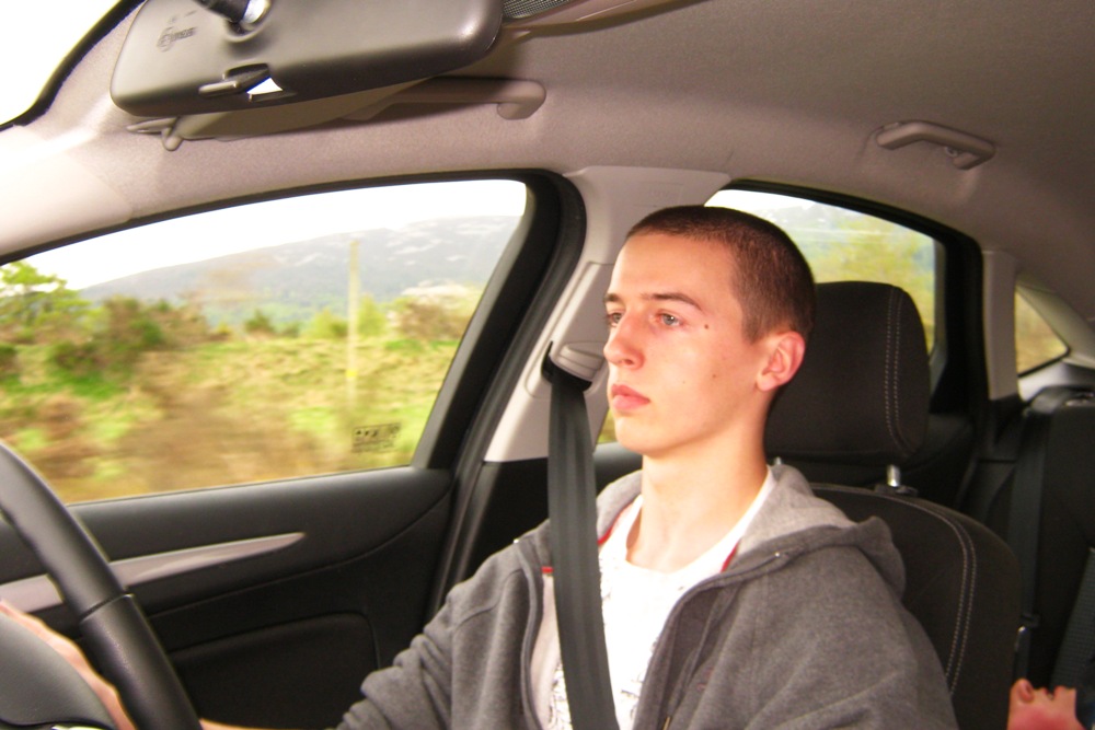 Jay driving