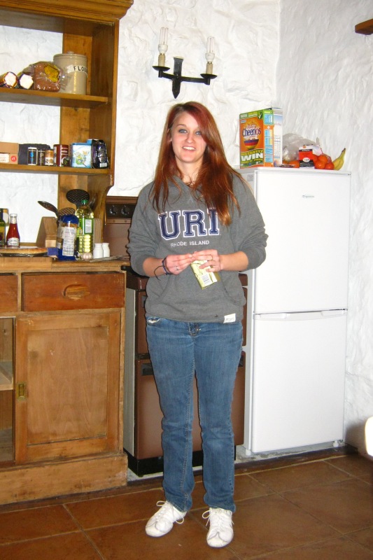 Manda in kitchen