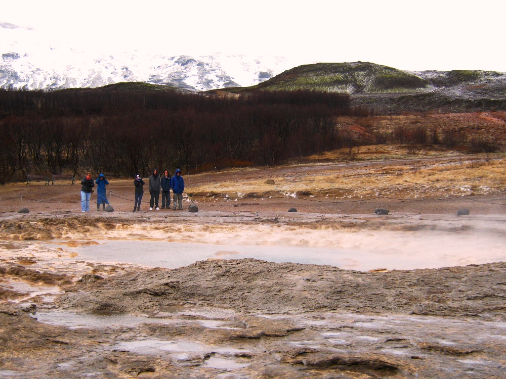 Family at Geysir