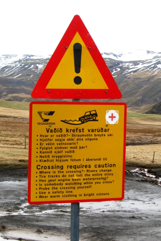 Warning sign