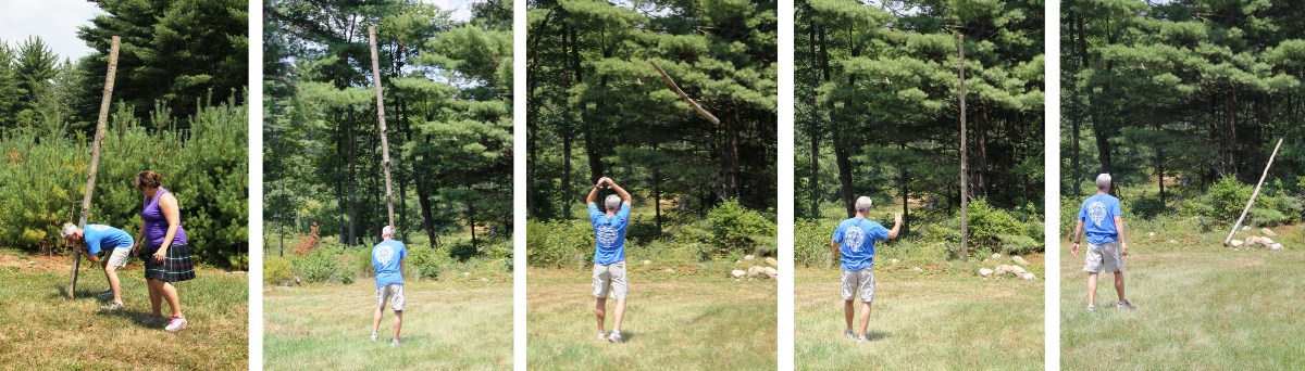 Caber tossing