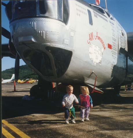 Jay & Amanda in front of B-24
