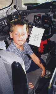 Josh in cockpit