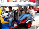 Family in Tuk tuk