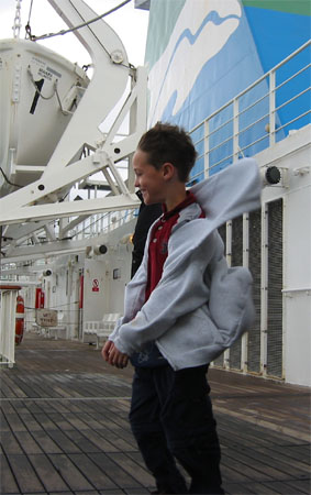 Josh on deck