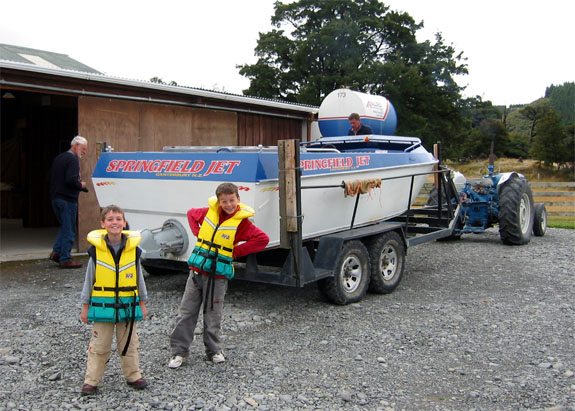 Jay & Josh by jetboat
