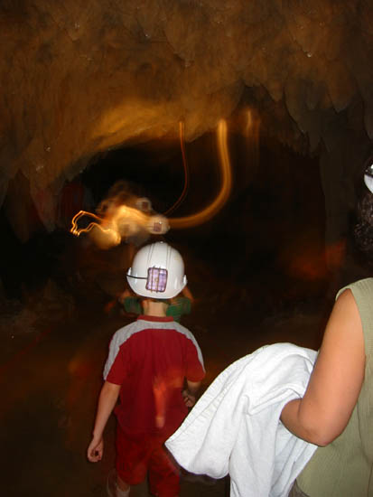 Josh in cave.