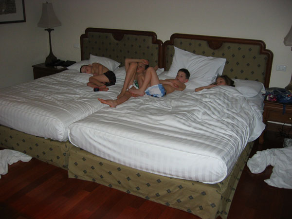 Kids in bed