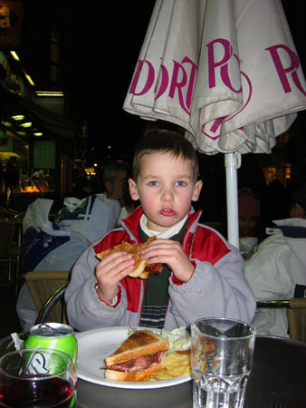 Scott eating