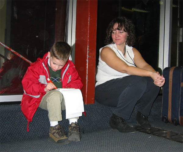 Scott & Pam waiting