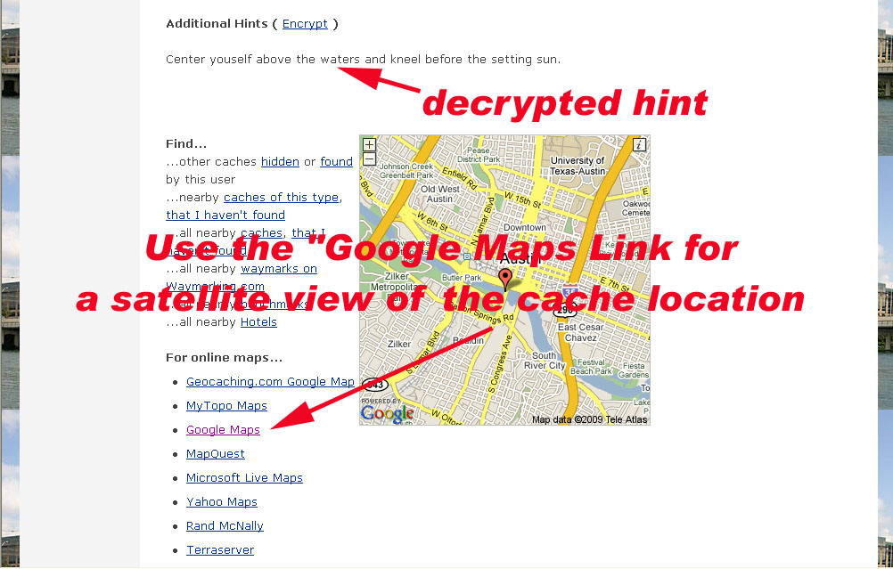 Click on google maps