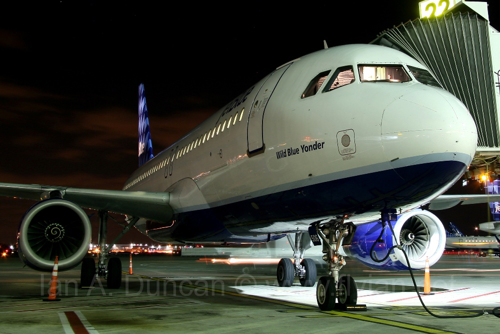 506 on gate at night