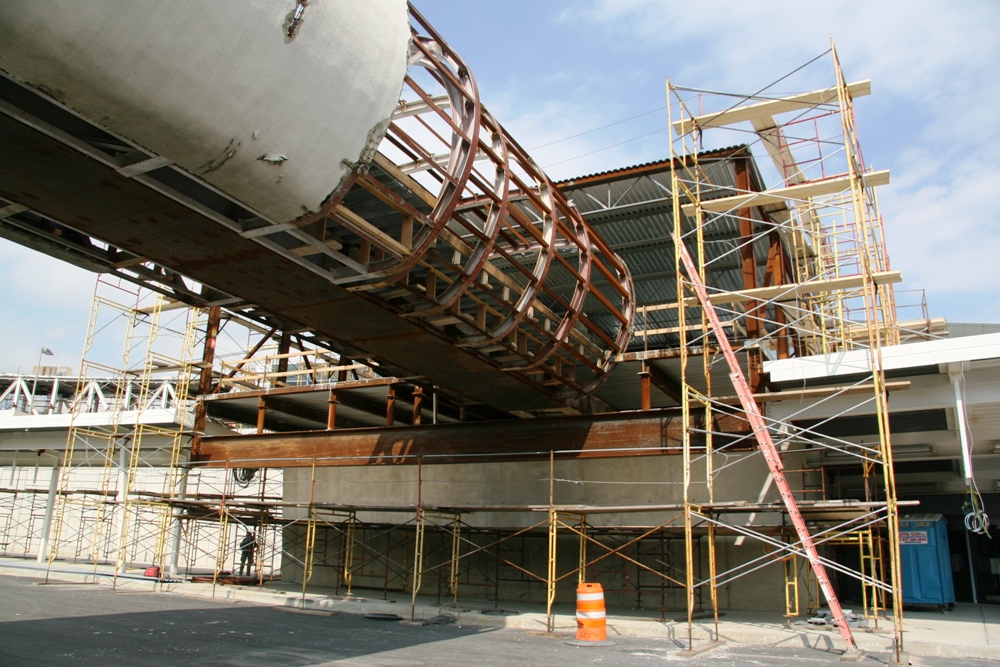 North tube steelwork