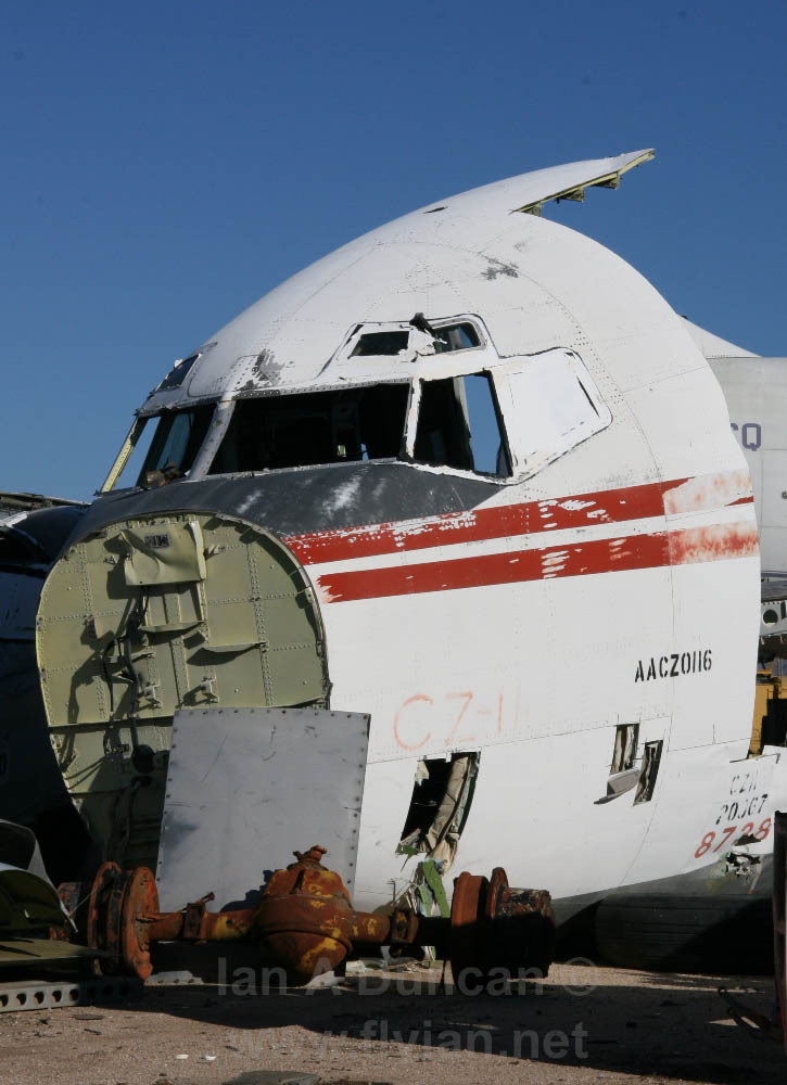 TWA 707 Nose in the boneyard