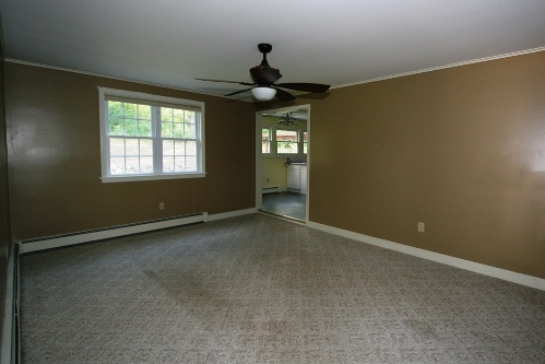 Family room looking towards kitchen