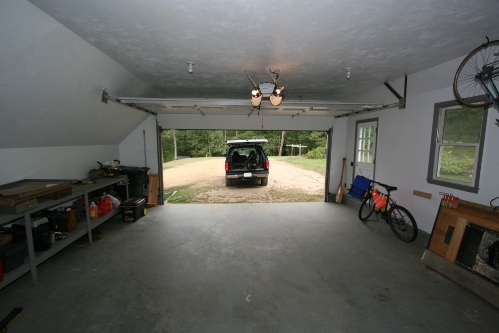 Garage looking out