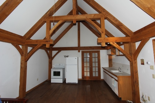 Living room looking towards entrance from mian house dining room
