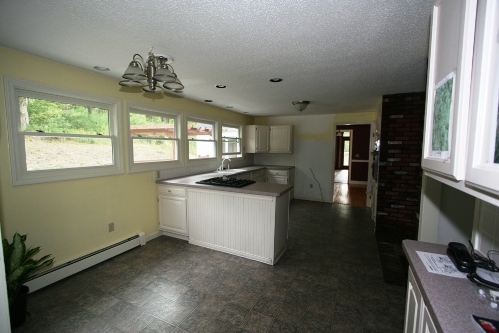 kitchen looking back towards family room