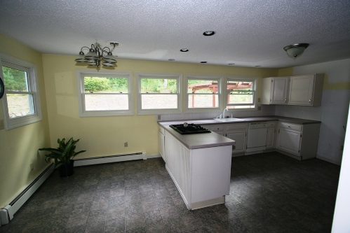 kitchen looking back towards back yard