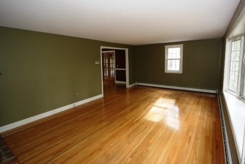 Living room looking towards dining room