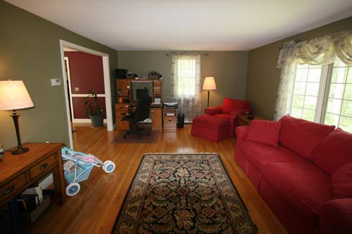 Living room looking towards dining room
